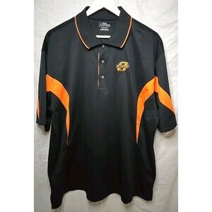 PGA Tour Oklahoma State OSU Cowboys Polo Shirt, Sz 2XL, Black & Orange